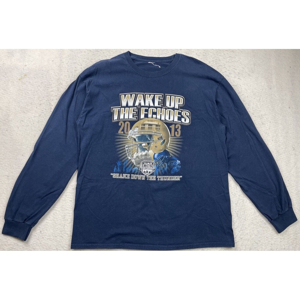 Notre Dame Medium 2013 National BCS Championship “Wake Up The Echoes” Shirt